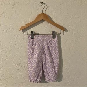 🐃- EUC- Purple Printed Baby Cords